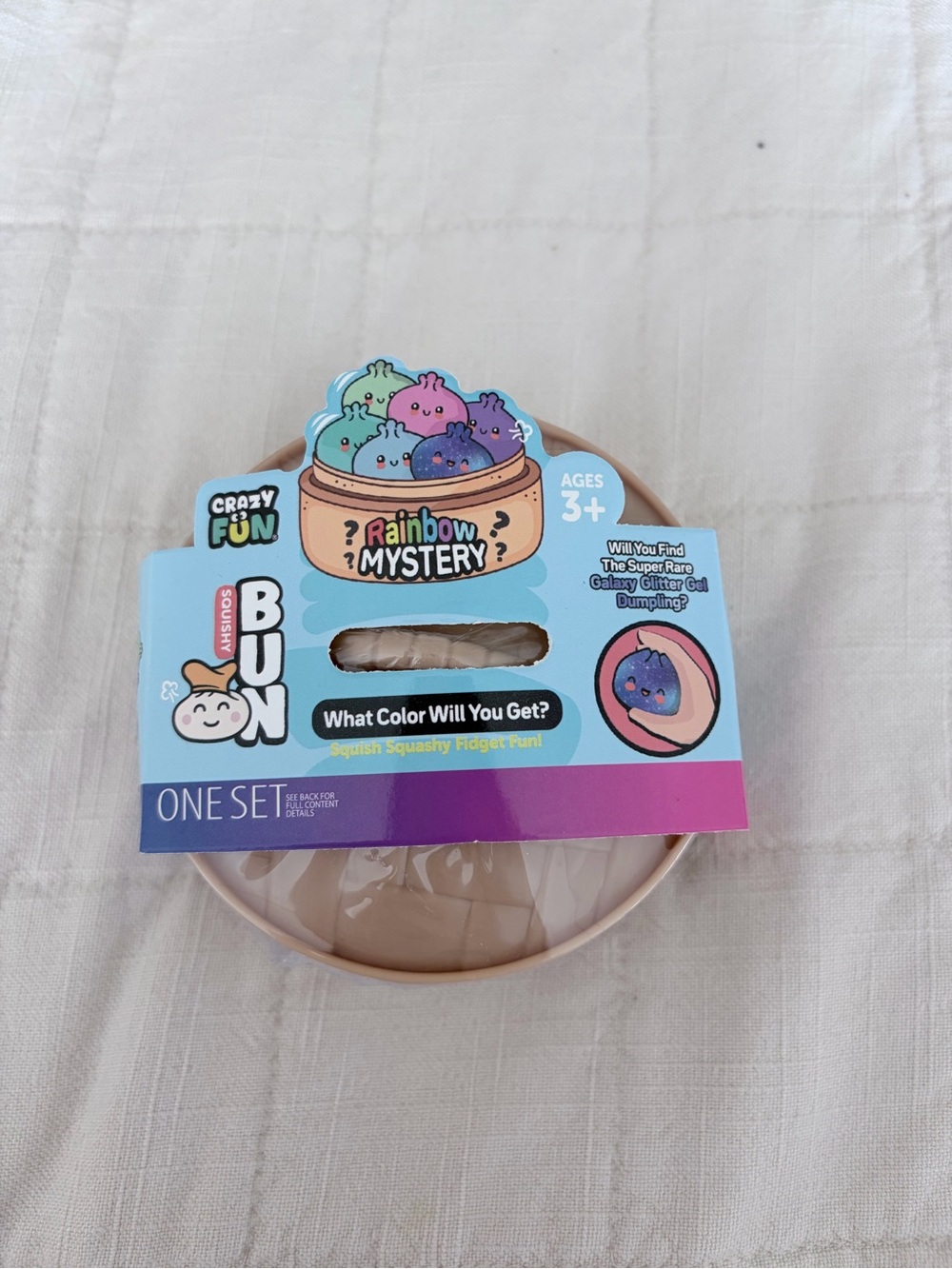 Rainbow Mystery Squishy Bun - Beige
